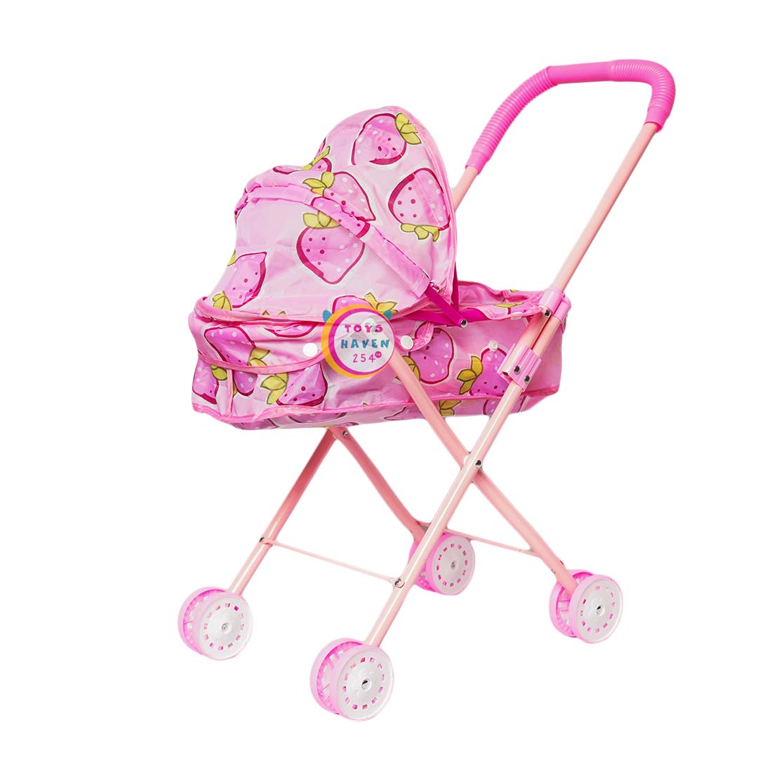 Stroller With Doll – Orange Dress